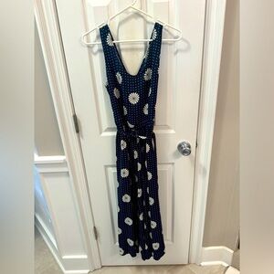ModCloth Navy & White Jumpsuit
